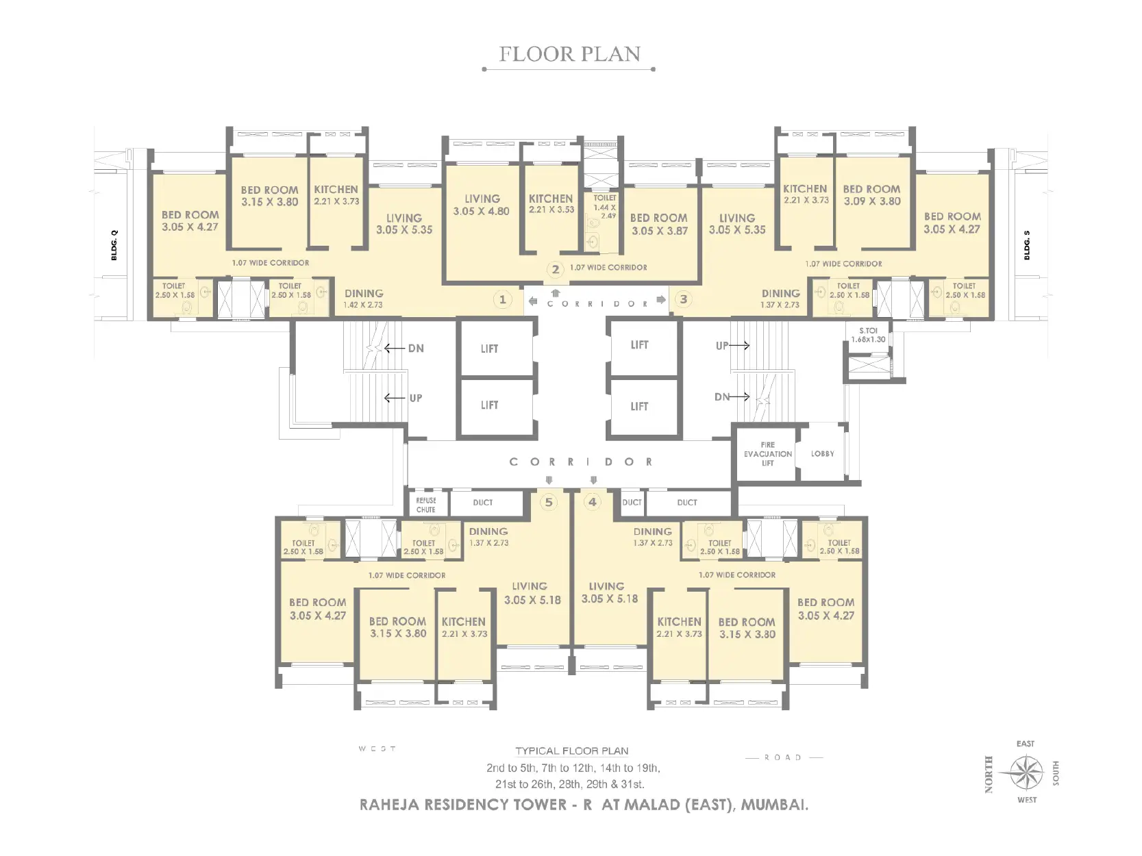 Raheja Tower S Floorplan 1